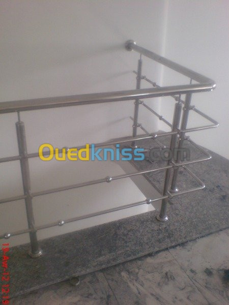 rampe d'escalier inox