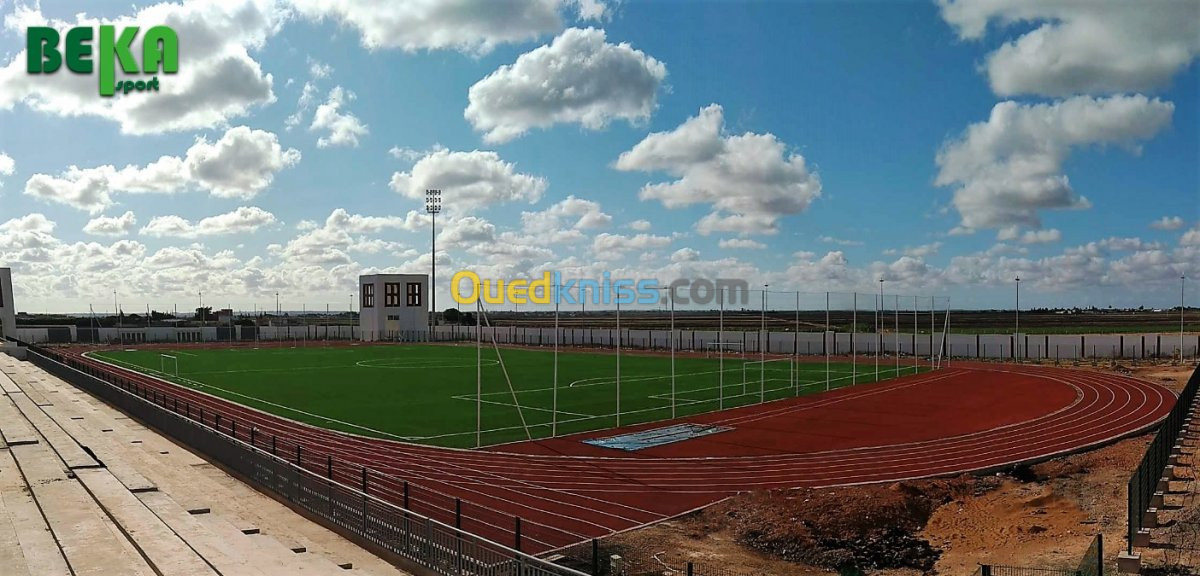 Installation de la Piste d'athlétisme