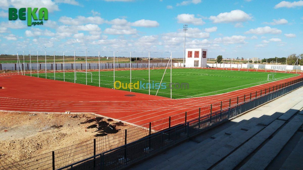 Installation de la Piste d'athlétisme