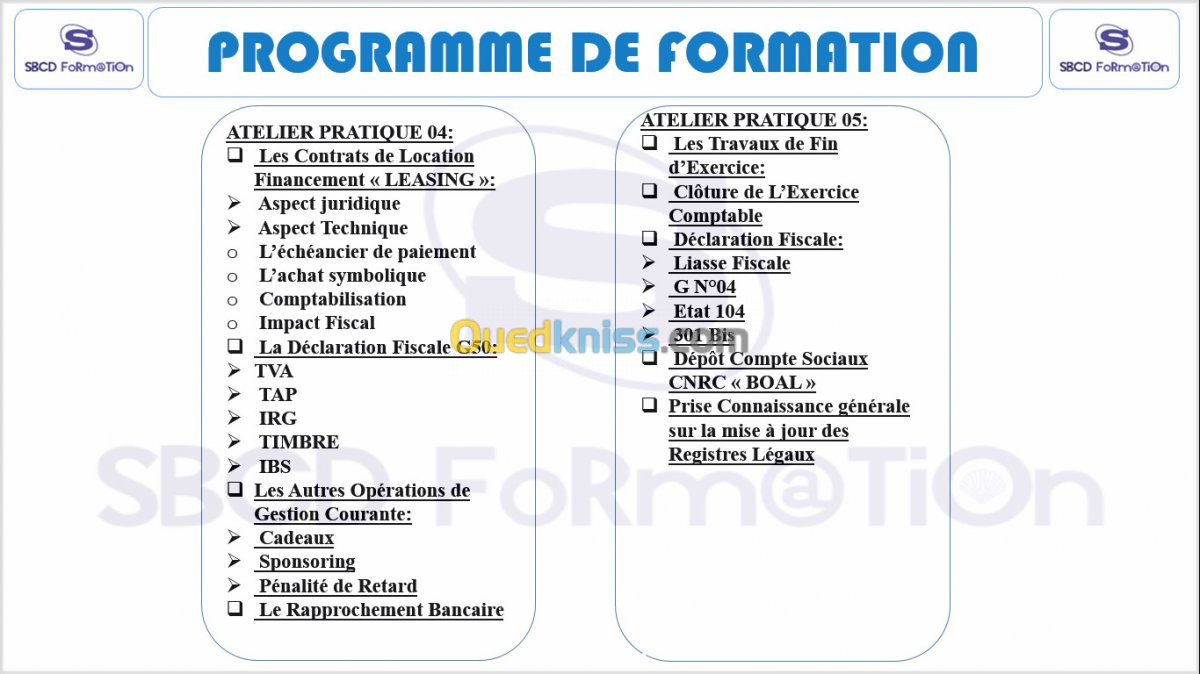 FORMATION 100 PRATIQUE "COMPTABILITE"