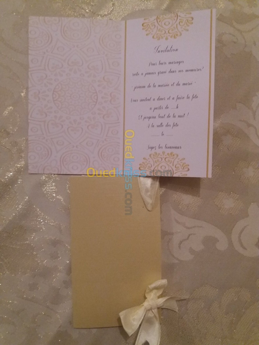 CARTE D'INVITATIONS 