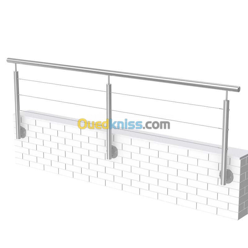 Rramp d'escalier en inox  Garde Corp 