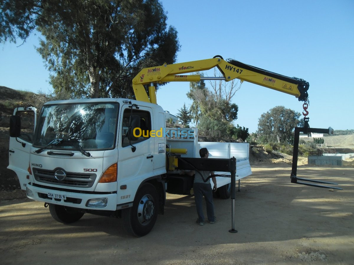 MANUTENTION AVEC GRUE ET TRANSPORT