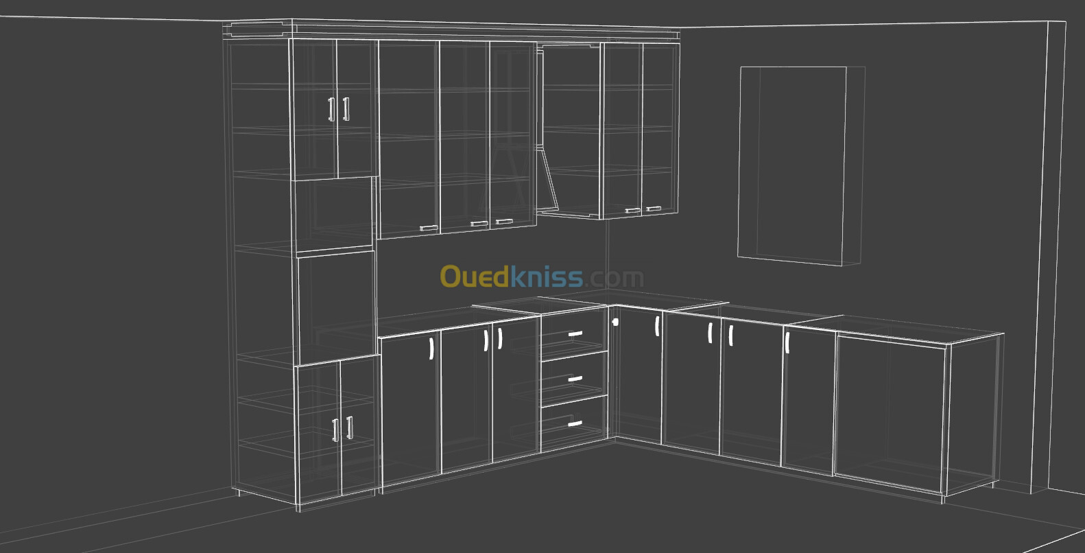 Modélisation meuble 3D avec rendu photo de haute qualité