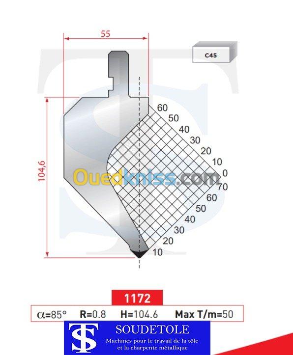 Outillages pour presses plieuses   