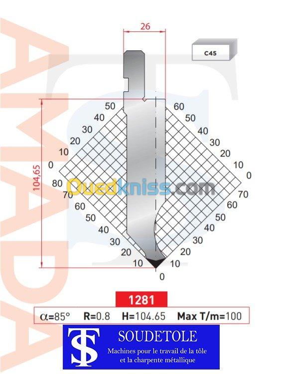 Outillages pour presses plieuses   