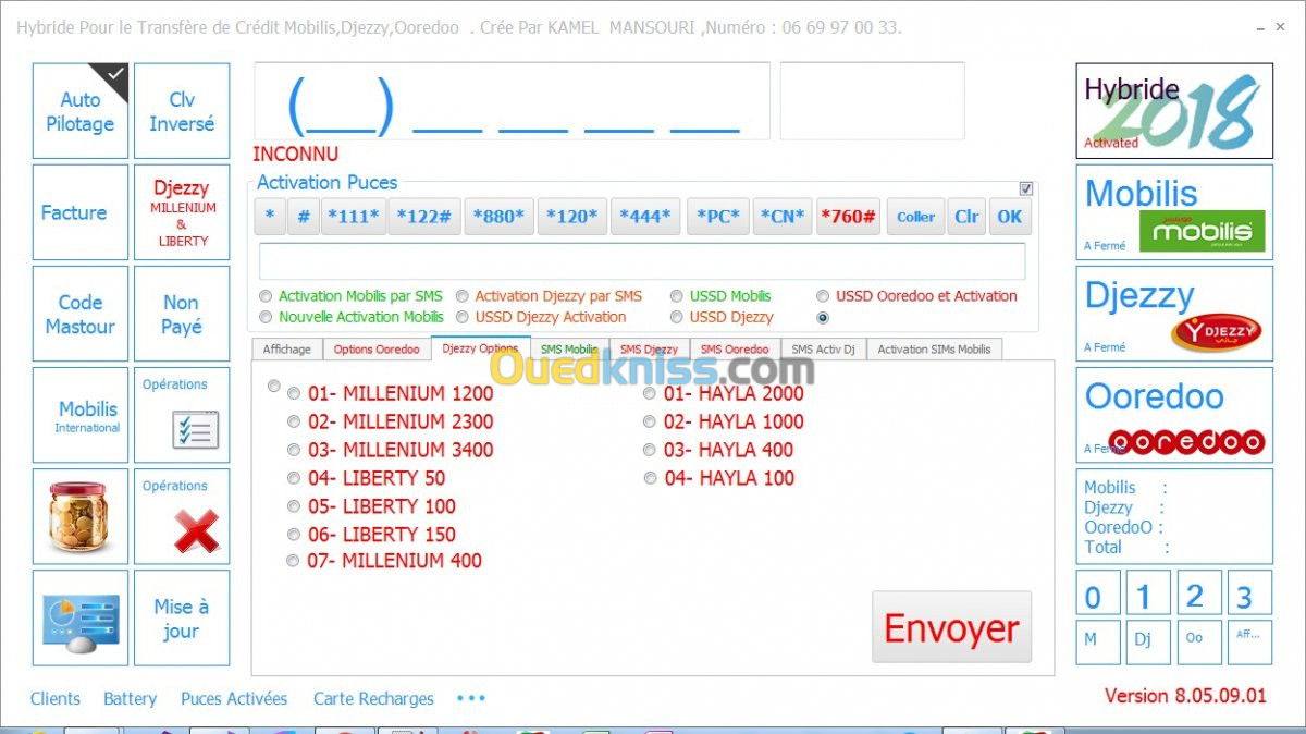 Logiciel de transfert de credit .flexy