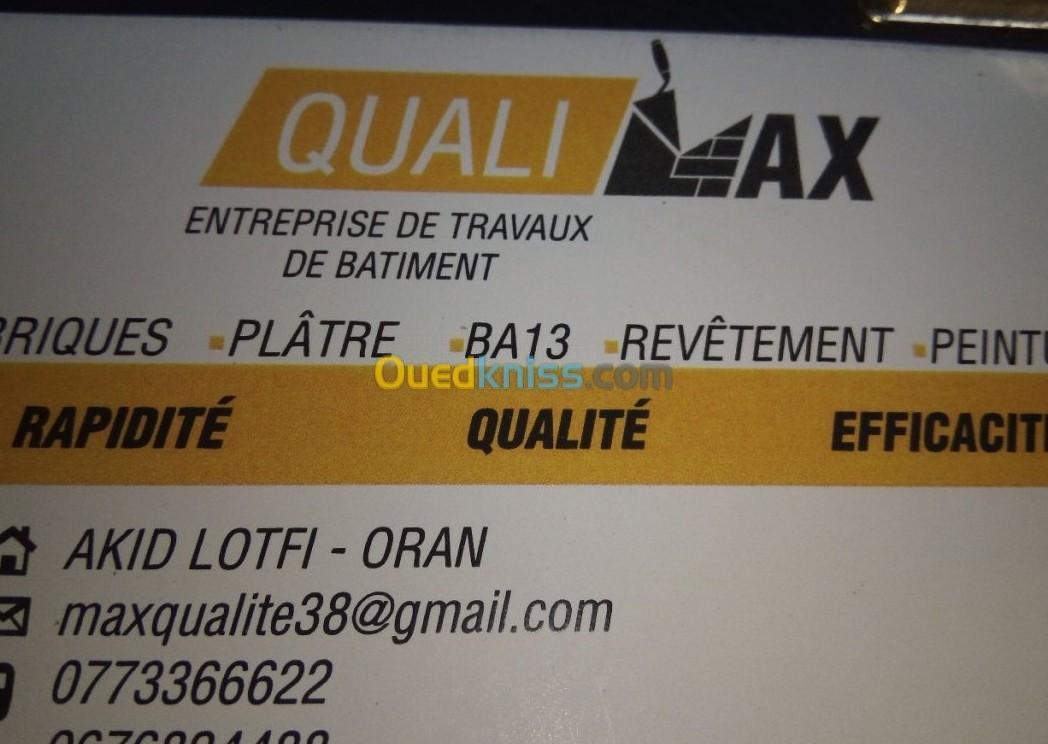 Travaux de batiment