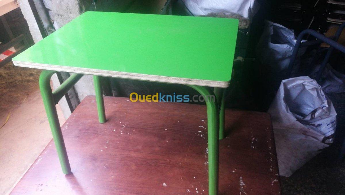 TABLES PRÉSCOLAIRE SCOLAIRE+CHAISES 