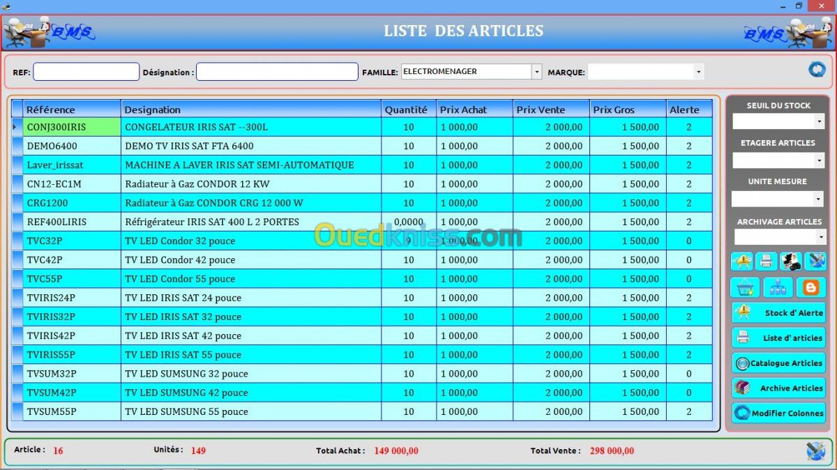 Gestion Commerciale ProBMS