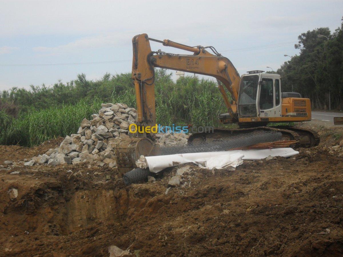 TRAVAUX DE GABIONNAGE POSE DE GABION 