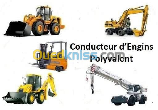 Conducteur d'engin polyvalent/grutier