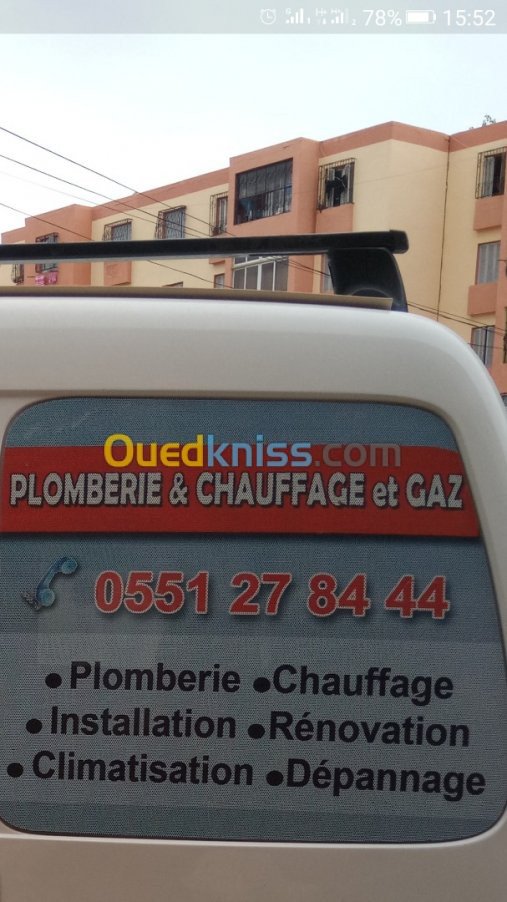 Sanitaires . Gaz. Chauffage , 