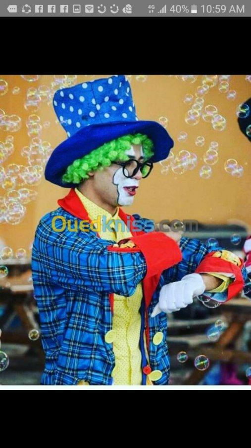 Clown magi magicien mascotte