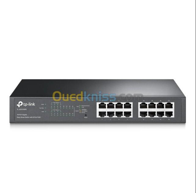 SWITCH TP-LINK TL-SG1016PE 16-Port Gigabit Easy Smart PoE Switch with 8-Port PoE+