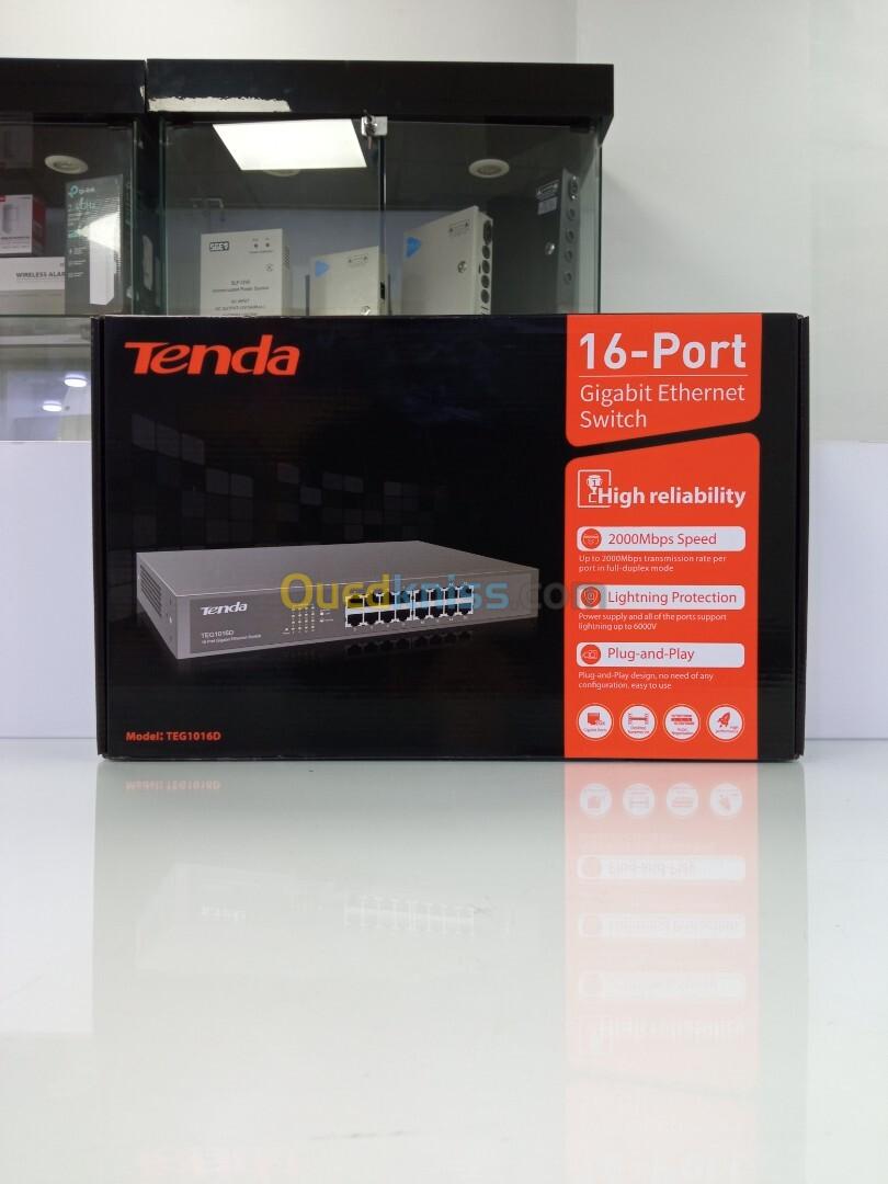 Switch 16 ports 10/100 Mbps non manageable, Rackable TEG1016D TENDA