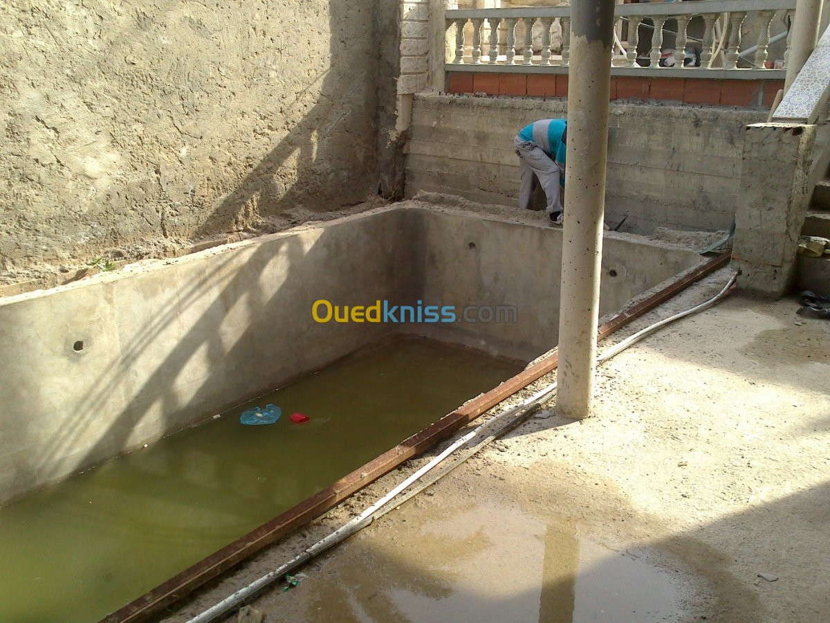 réalisation des piscines