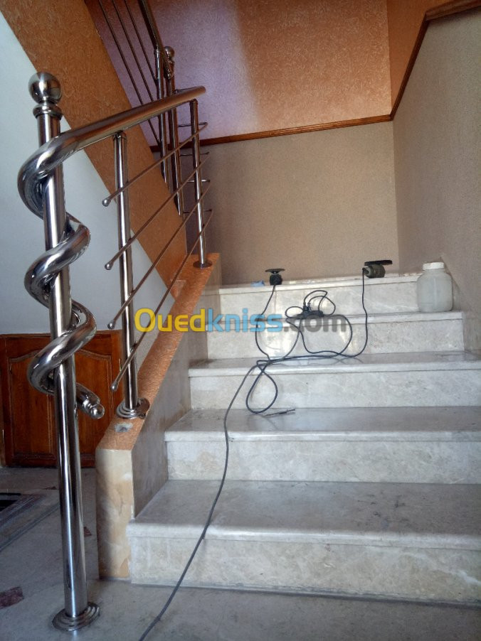   rampe escalier en inox