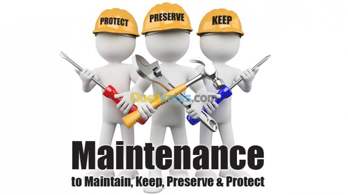 maintenance dépannage et entretien