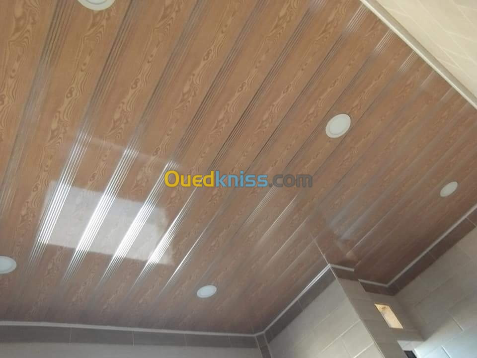 Plafond Pvc ba13  rideaux automatiques