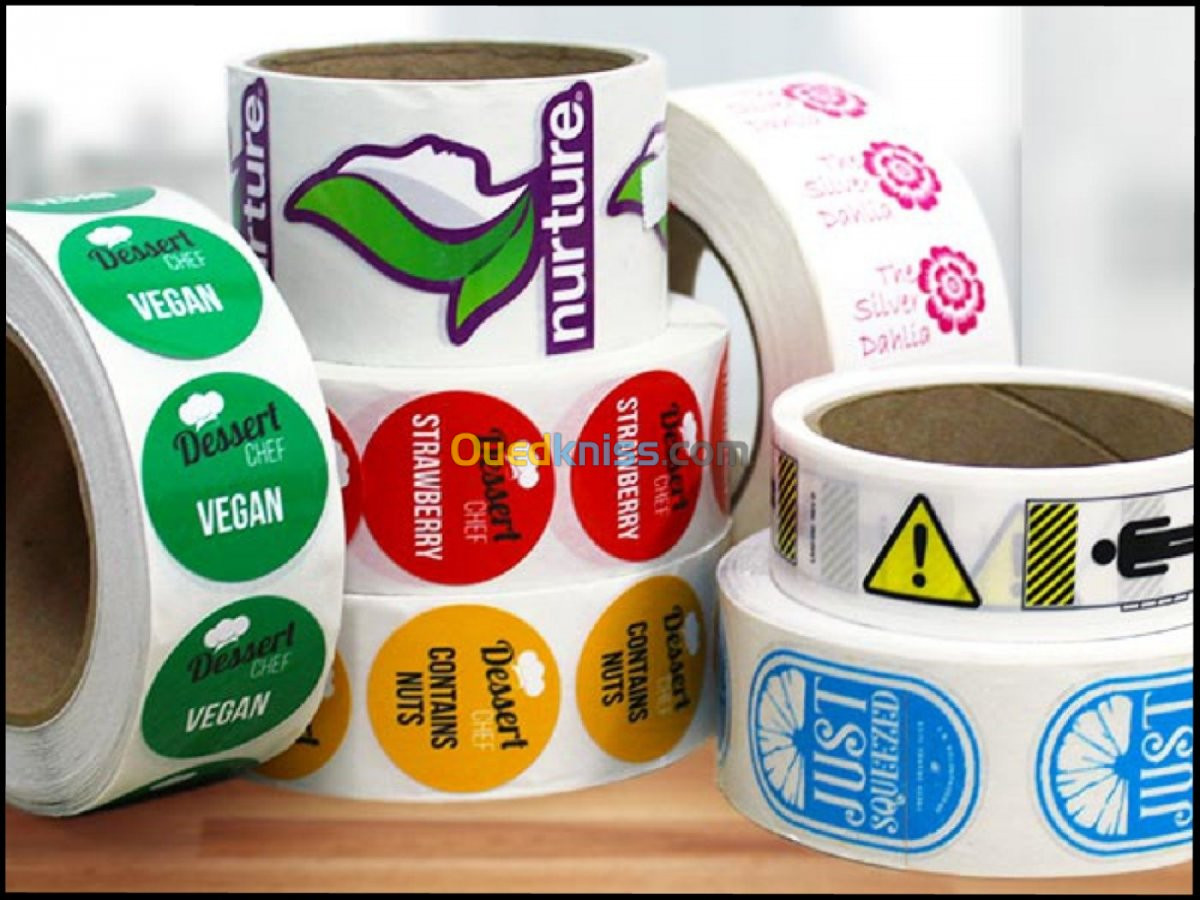 Étiquettes d'étiquettes en plastique Algeria