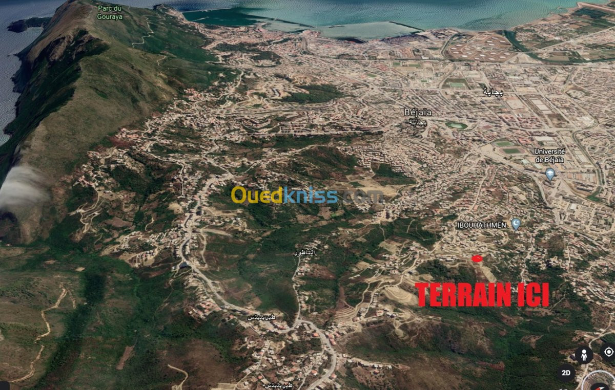 Vente Terrain Bejaia Bejaia