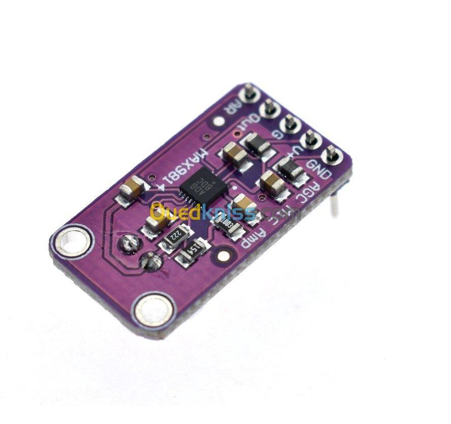 Amplificateur Microphone MAX9814 Arduino 