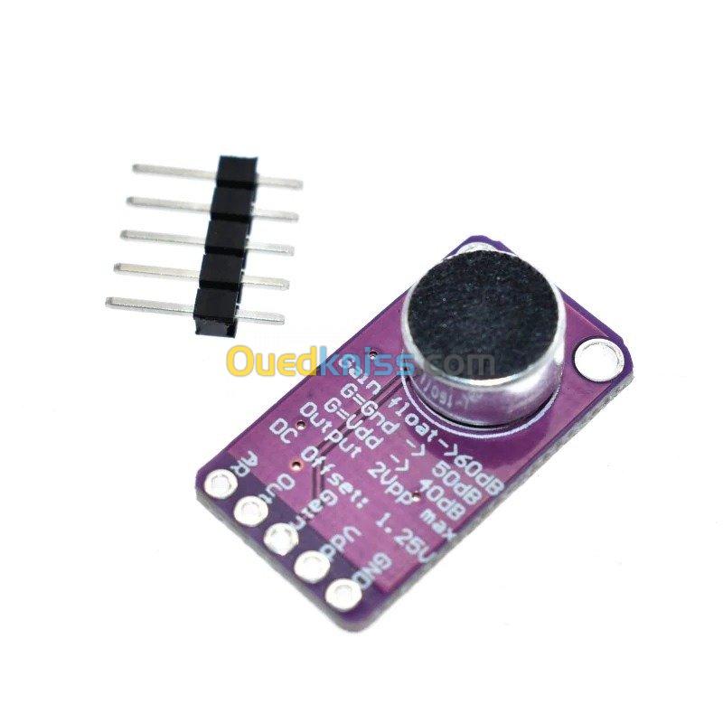 Amplificateur Microphone MAX9814 Arduino 