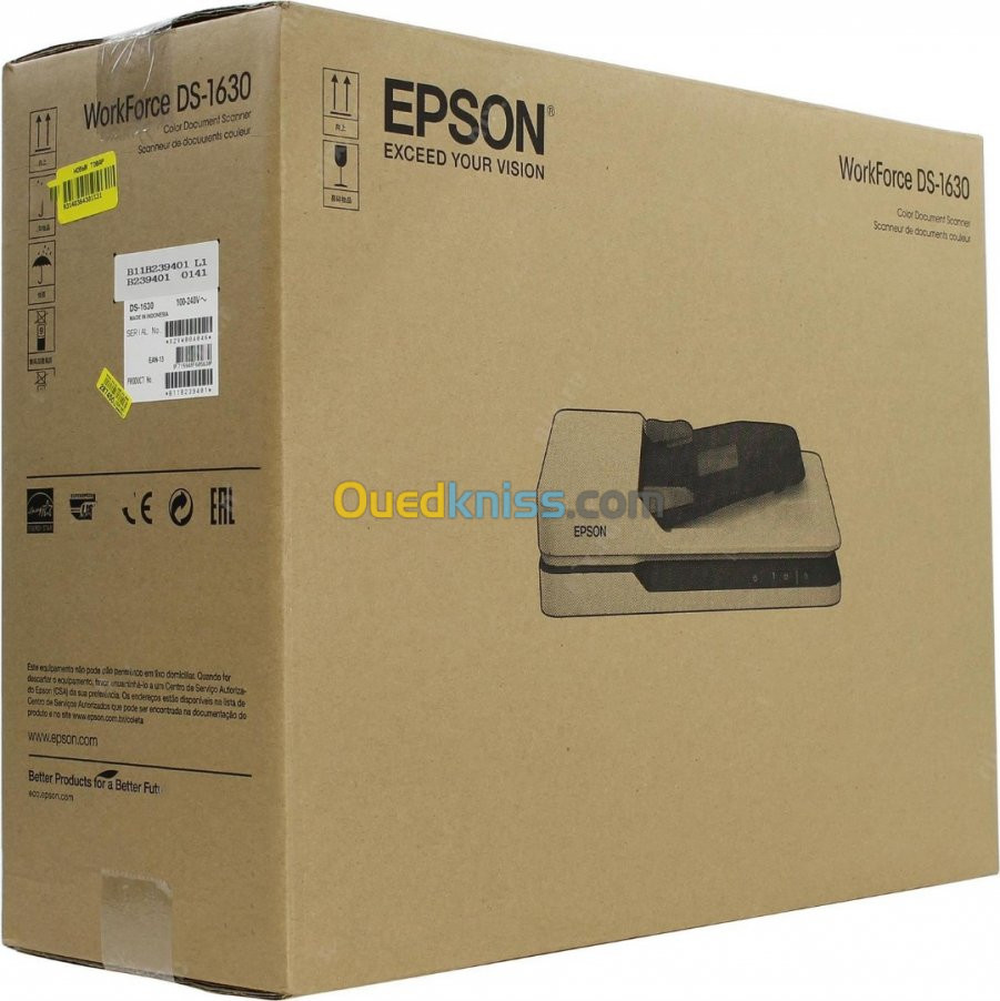 Epson Scanner Workforce DS 1630 - Scanner A4 Avec Chargeur