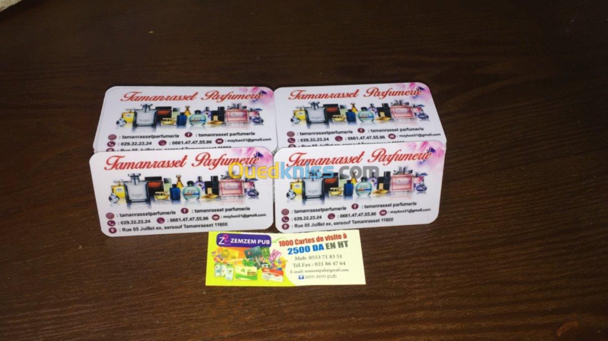 Carte visite PVC