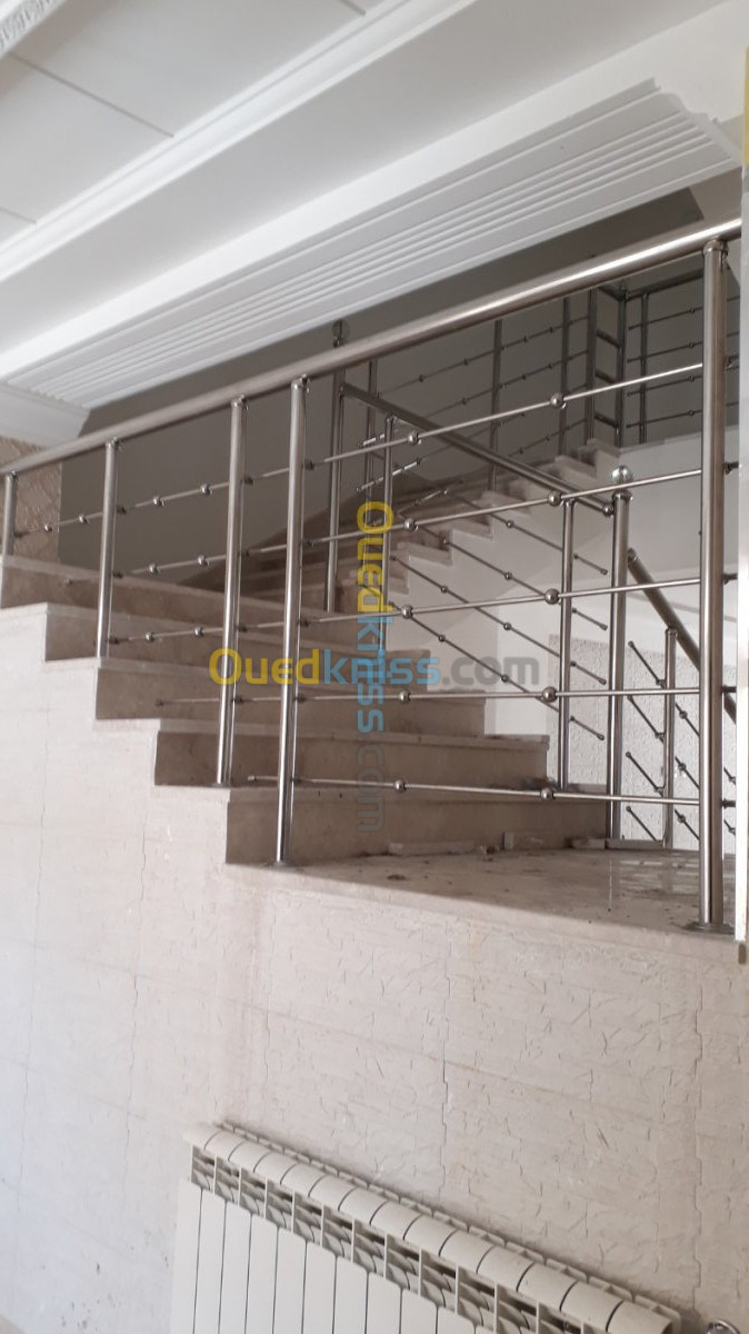 Rampe d' escalier en inox