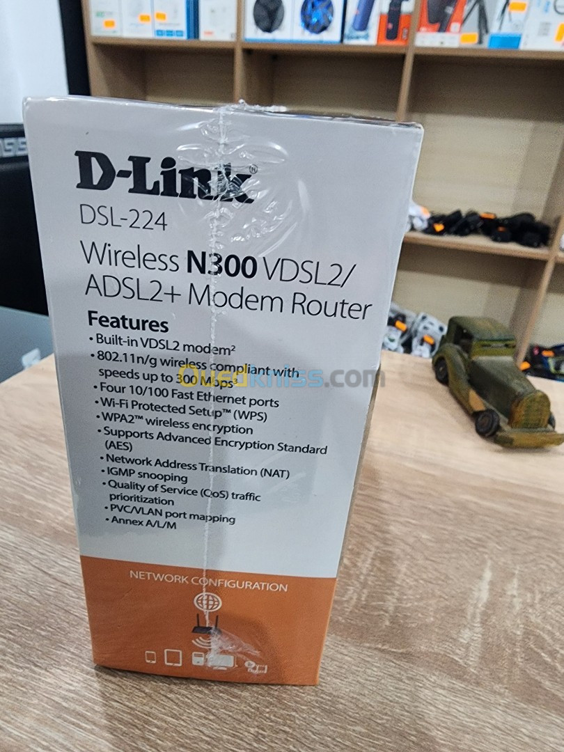 MODEM ROUTEUR D-Link DSL-224 WIFI N300 