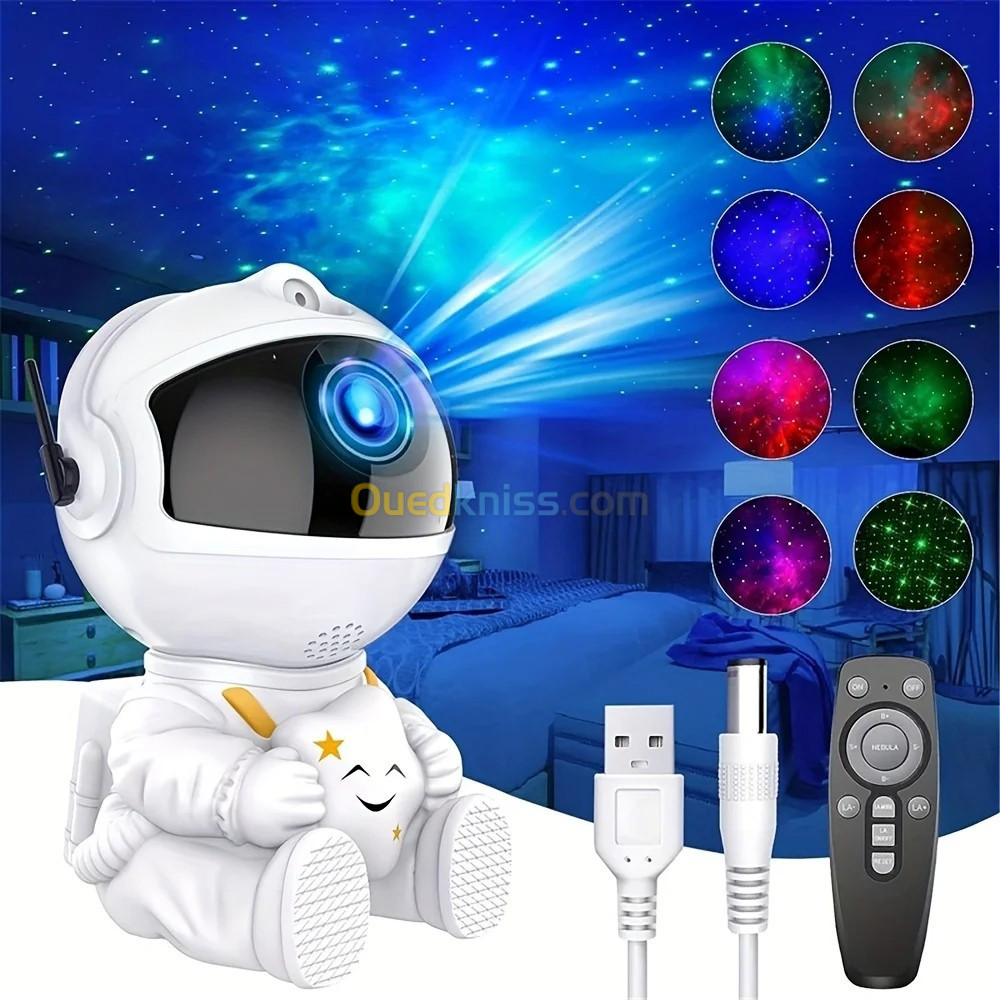  Projecteur LED Astronome Galaxy atmosphère étoilée, veilleuse LED    - مصباح رائد الفضاء