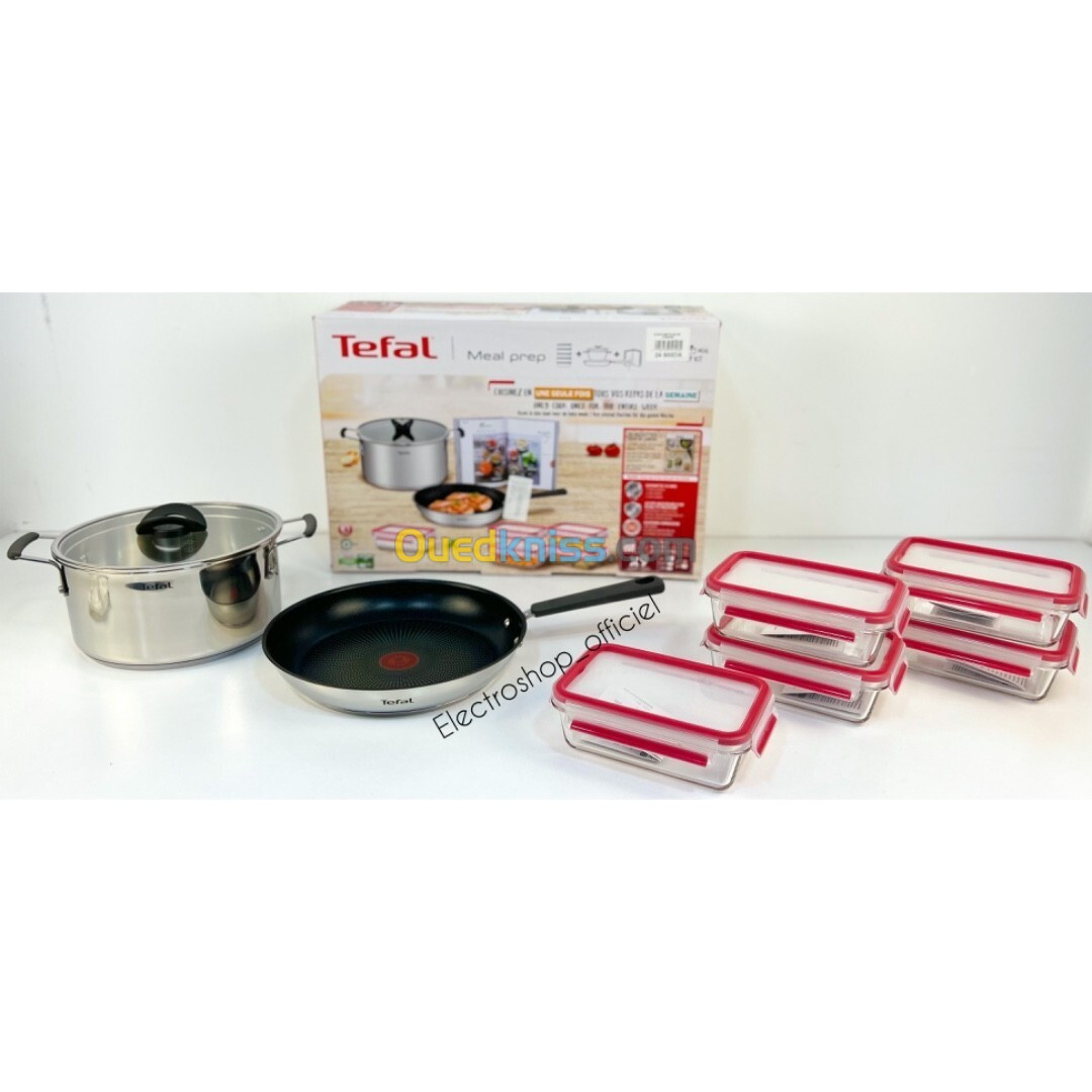 Tefal KIT TEFAL MEAL PREP G737S325  9 PIÈCES TOUS FEUX +INDUCTION