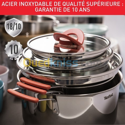 Opti'Space G720S674 Set de 3 casseroles 18/20/24 cm + couvercles - Induction