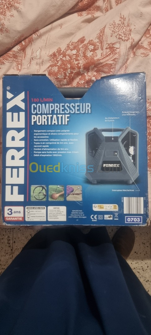 Compresseur portatif ferrex 