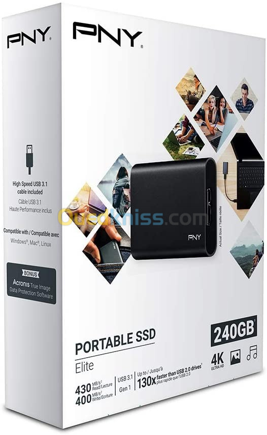 PNY SSD PORTABLE ELITE 240GB