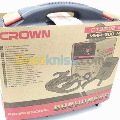 Poste à souder CROWN 200A mini  avec valise  et accessoire 