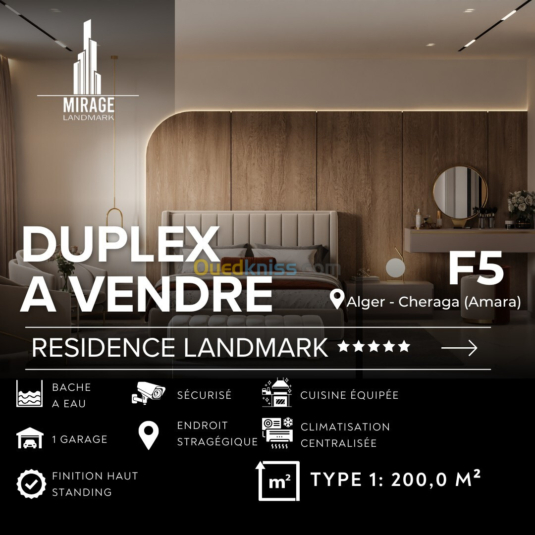 Vente Duplex Alger Cheraga