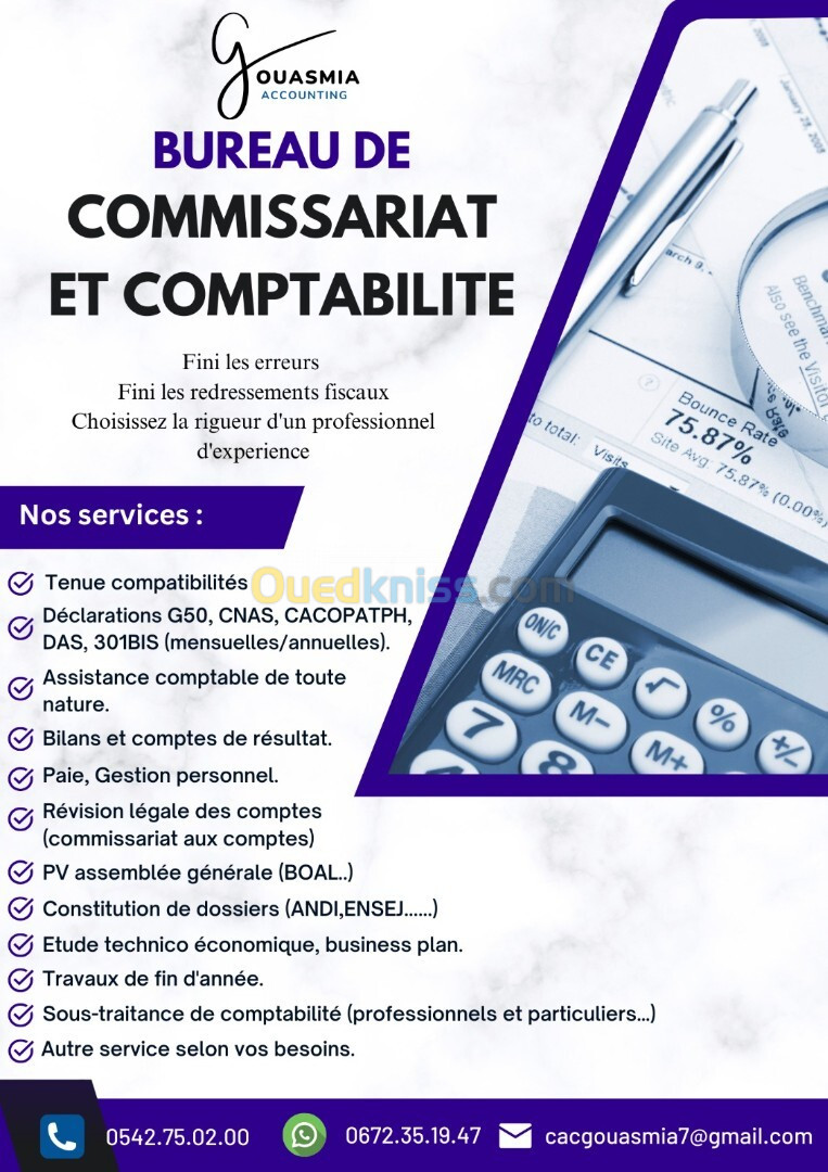 Bureau de Commissariat et Comptabilité