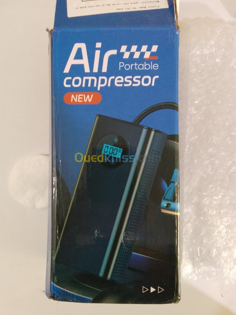 Compresseur d'air portable Rechargeable , gonfleur de pneu 