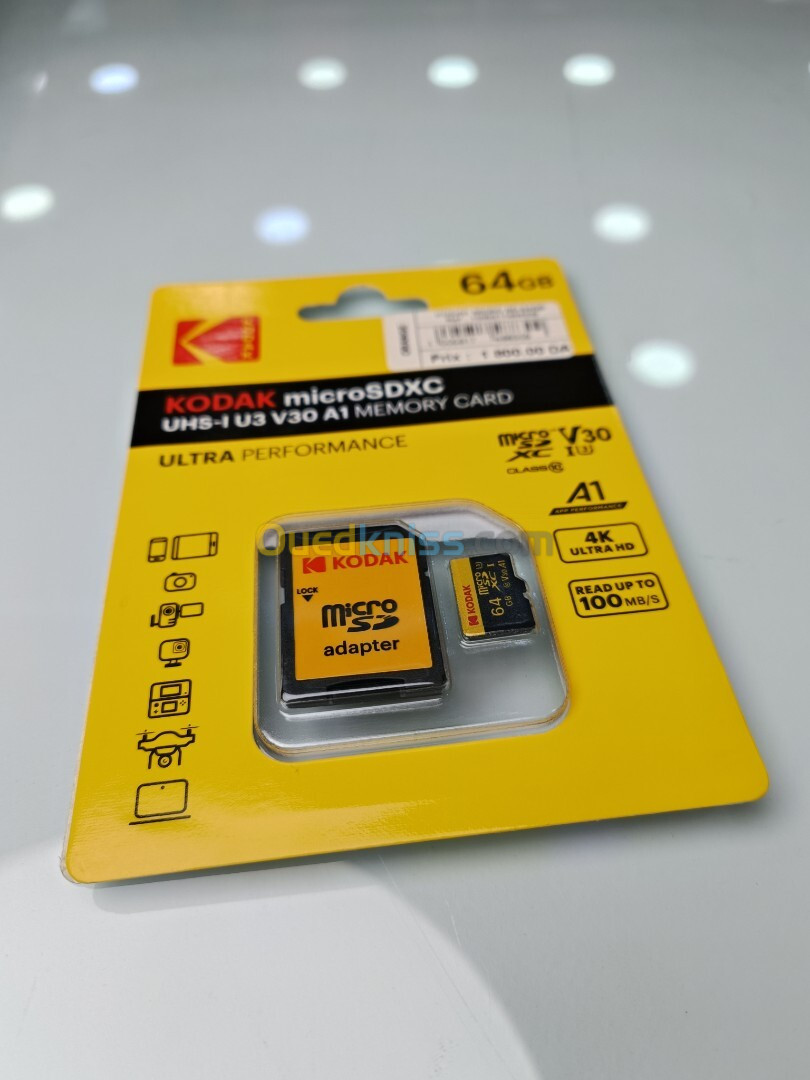 Carte MicroSDXC KODAK 64 Go