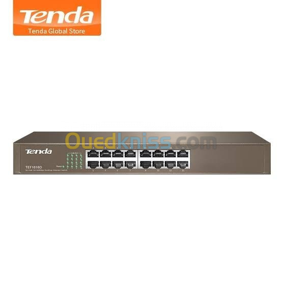 Switch Tenda 16-ports TEF1016D Ethernet 10/100Mbps