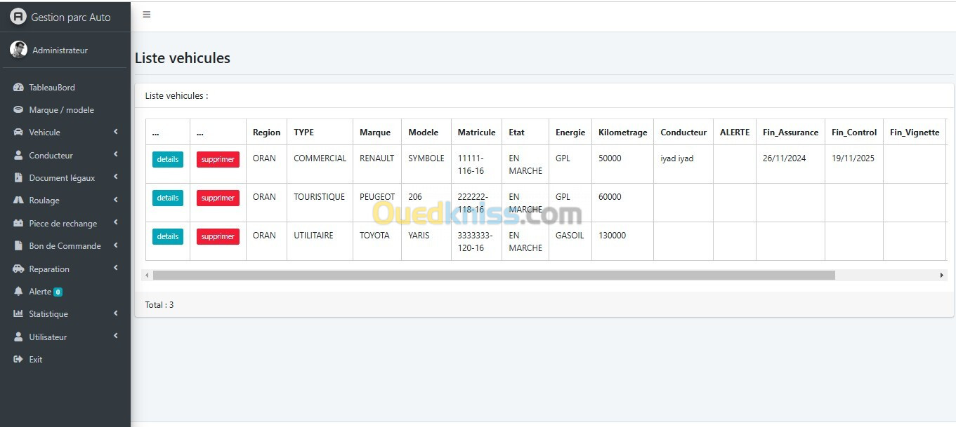 logiciel gestion parc automobile