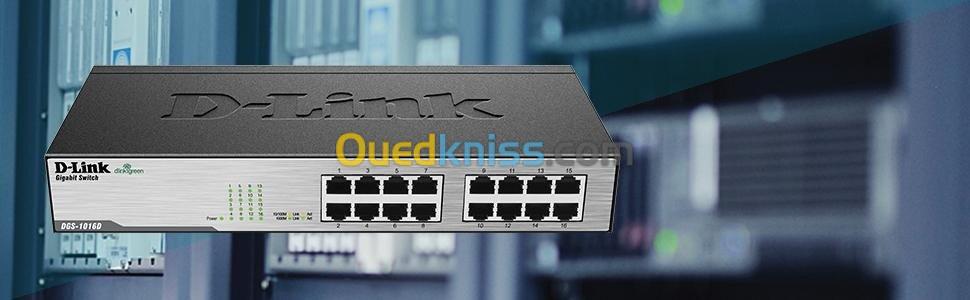 D-LINK SWITCH 16-PORT 10/100 RACKABLE DES-1016D