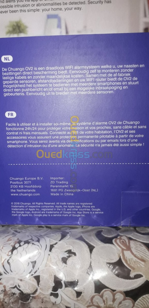 Système d'alarme Wi-Fi connection 