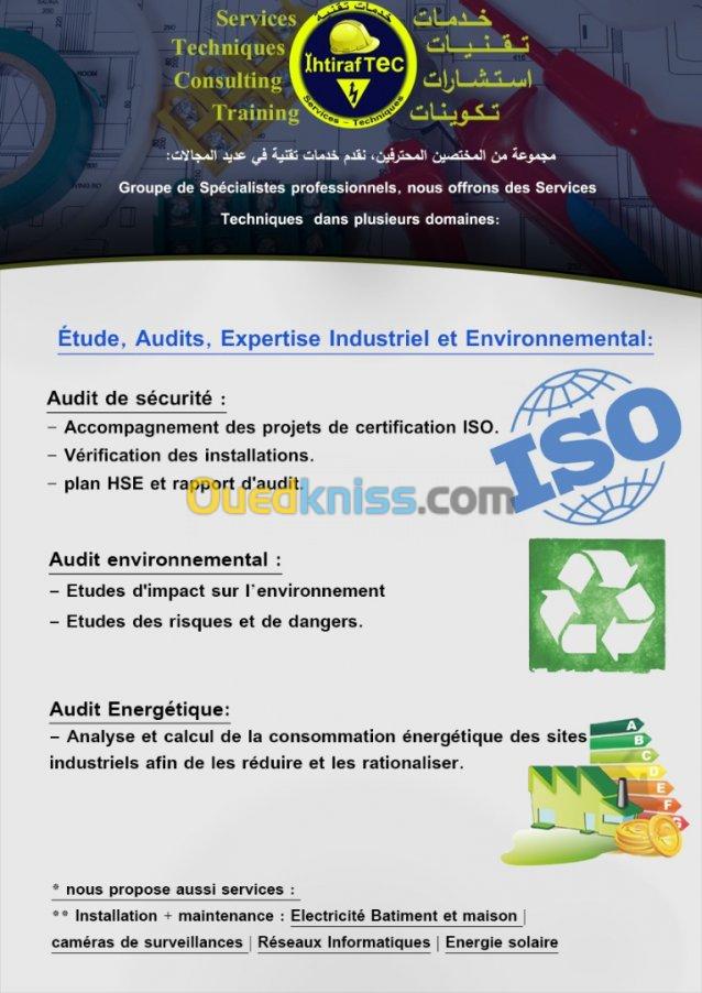 Audits, iso, securite environnement ..