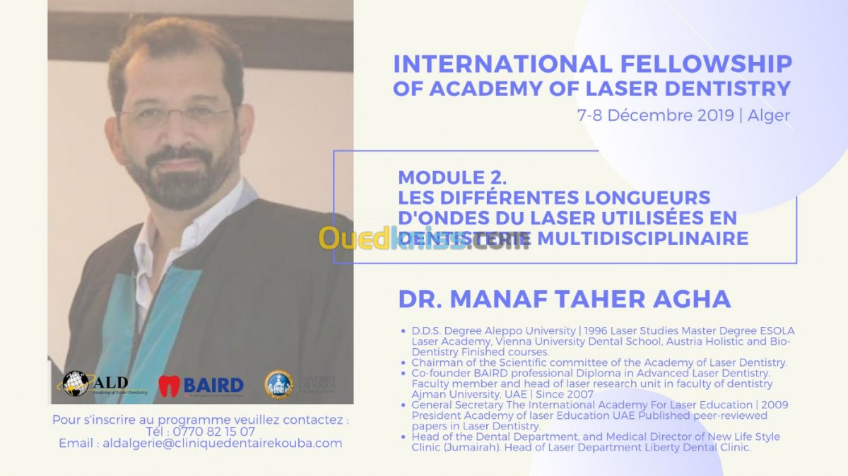 Mastership en Laser Dentaire 2019-2020