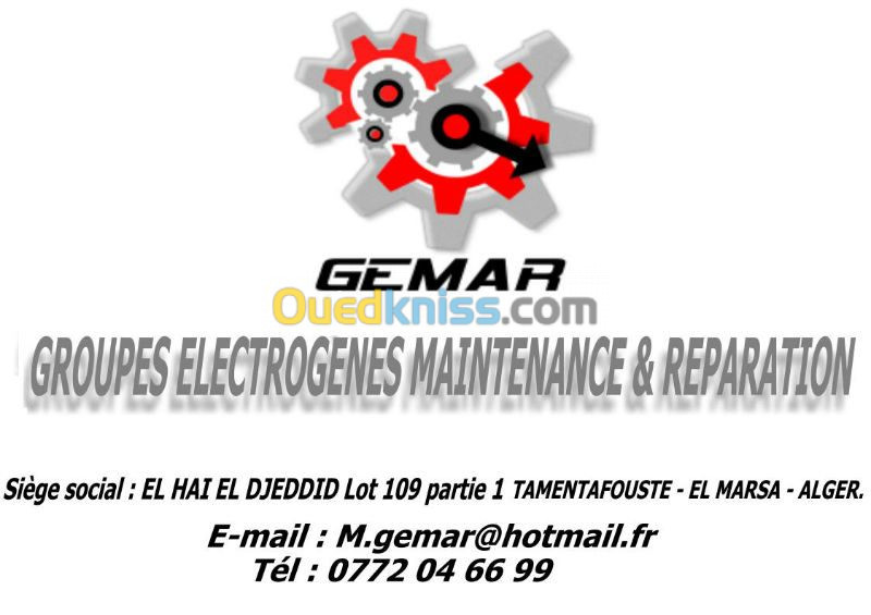 Maintenance groupe electrogène 