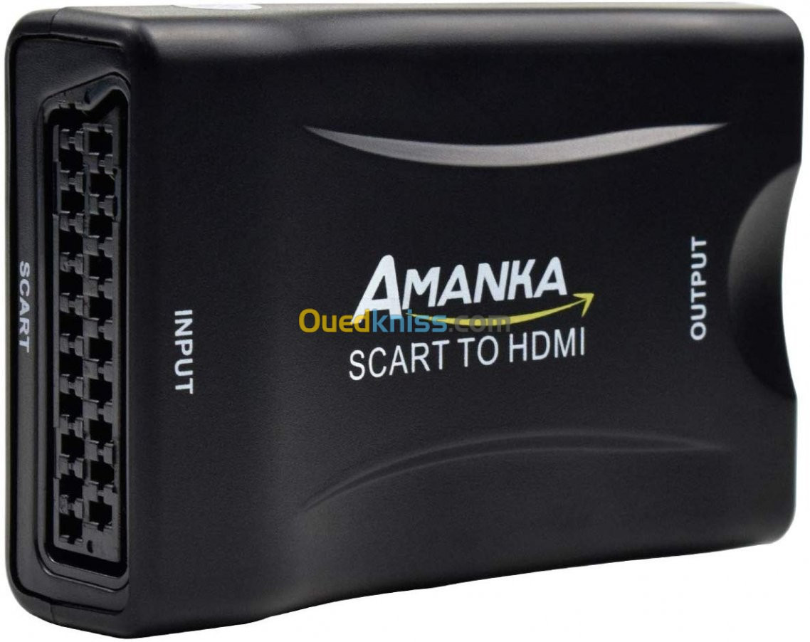 AMANKA Adaptateur HDMI Peritel Convertisseur HDMI vers peritel